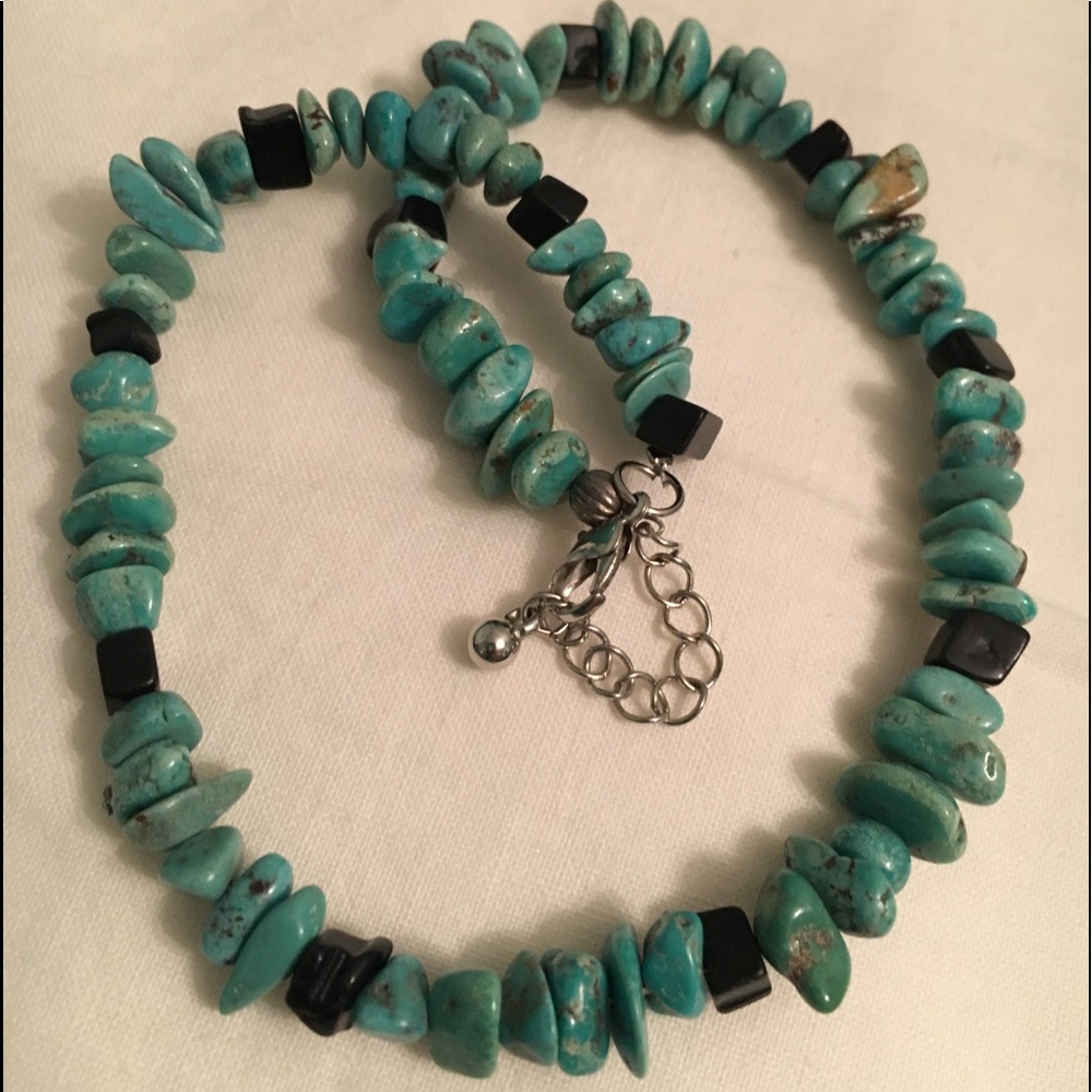 Fun turquoise beaded necklace